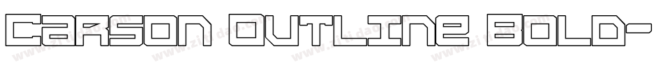 Carson Outline Bold字体转换